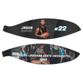 スポーティカスタムなプレイヤー名&ナンバー4フォトコラージュ バスケットボール (パネル)