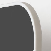 スポーティカッコいいググレーブラックピックボール文字ストライプ ピックルボールラケット (左詳細)