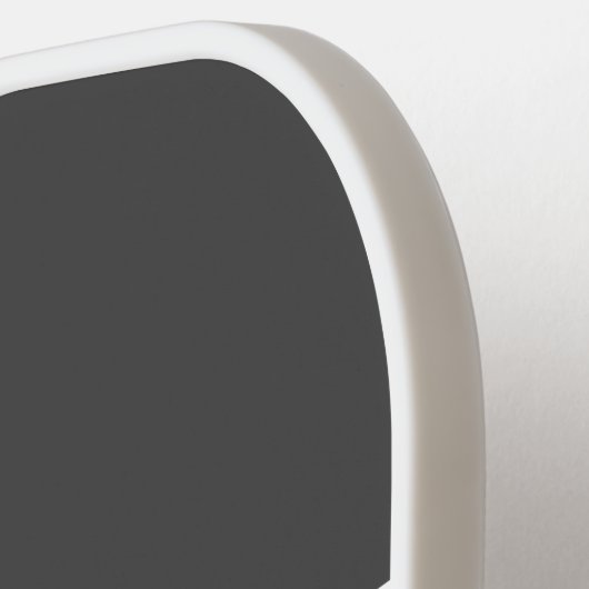 スポーティカッコいいググレーブラックピックボール文字ストライプ ピックルボールラケット (左詳細)