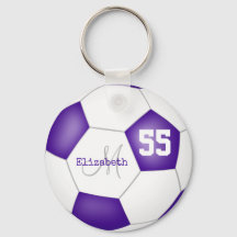 スポーティガーリーな紫と白のサッカーボール