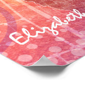 スポーティガールズサンセットビーチバレーボール ポスター (角)