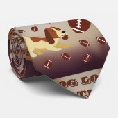 スポーティキャニンシック犬ラブサッカー ネクタイ (ロール)