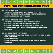 スポーティサッカーファンテールゲートパーティーナプキンス スタンダードランチョンナプキン