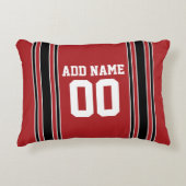 スポーティジャージー名前をカスタムする番号 アクセントクッション (正面)