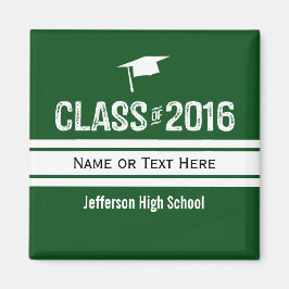 スポーティストライプな準備2016年の卒業キャップクラス マグネット