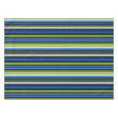 スポーティブルーグリーンストライプテーブルクロス テーブルクロス (正面(横))