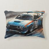 スポーティブルーレーシングカー アクセントクッション (正面)
