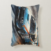 スポーティブルーレーシングカー アクセントクッション (正面(垂直))