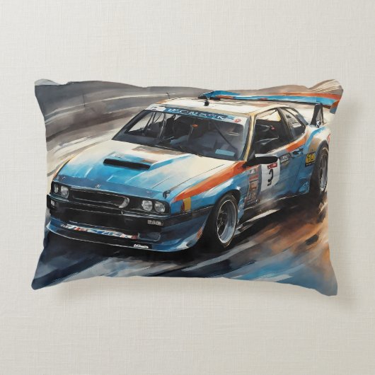 スポーティブルーレーシングカー アクセントクッション (裏面)