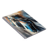 スポーティブルーレーシングカー ノートブック (右側)