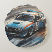 スポーティブルーレーシングカー ラウンドクッション (裏面)