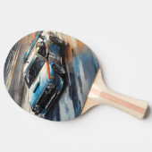 スポーティブルーレーシングカー 卓球ラケット (横)