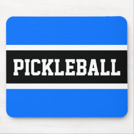 スポーティブロックPICKLEBALLスカイブルーブラックストライプ マウスパッド