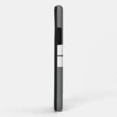 スポーティプロフェッショナルグレーツインホワイトレーシングストライプズ Case-Mate iPhoneケース (裏面/右)