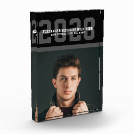 スポーティモダンなはっきりしたタイポグラフィ卒業 フォトブロック