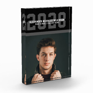 スポーティモダンなはっきりしたタイポグラフィ卒業 フォトブロック