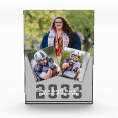 スポーティモダンガールはっきりしたスクリプト卒業3 フォトブロック (正面)