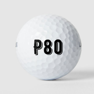 スポーティモノグラムのロゴP80 ゴルフボール