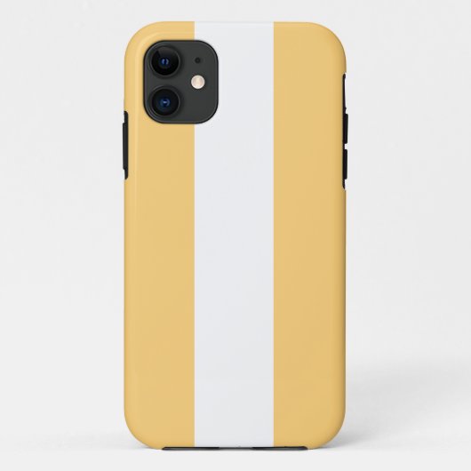スポーティライトバターイエローホワイト夏のストライプ Case-Mate iPhoneケース (裏面)
