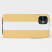 スポーティライトバターイエローホワイト夏のストライプ Case-Mate iPhoneケース (裏面(横))