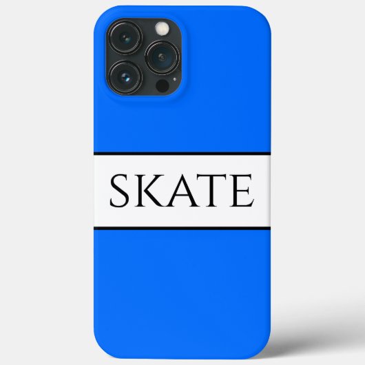 スポーティワイドブライトブルーホワイトストライプ文字 Case-Mate iPhoneケース (裏面)