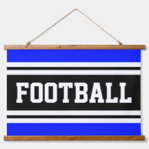 スポーティヴィヴィヴィッドブルー白黒ストライプサッカー