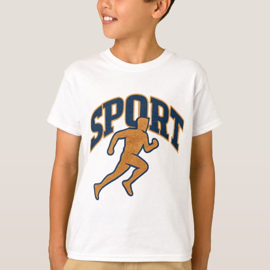 スポーティーなスタイルのグラフィックTシャツ Tシャツ (正面)
