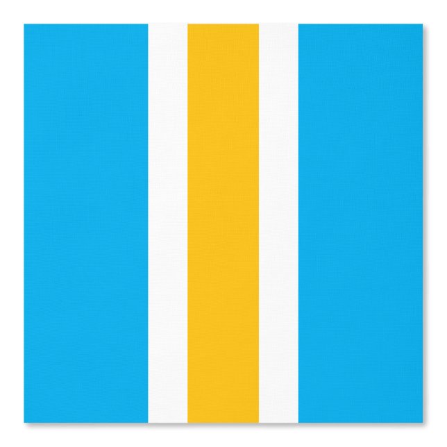 スポーティーな明るい青と黄色とオレンジと白のストライプ 壁紙 (正面)