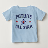 スポーティーな未来のスター ベビーTシャツ (正面)