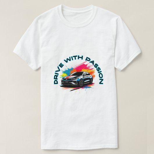 スポーティーな高級車 Tシャツ (デザイン正面)