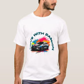 スポーティーな高級車 Tシャツ (正面)