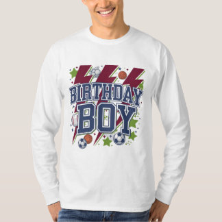 スポーティ誕生日ボーイ Tシャツ