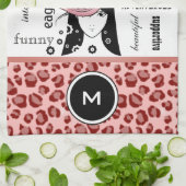 スポーティ&ガーリーレオパカッコいいードスポーツ/ジムタオル キッチンタオル (折り畳み)