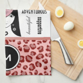 スポーティ&ガーリーレオパカッコいいードスポーツ/ジムタオル キッチンタオル (四つ折り)