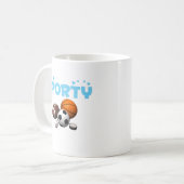 スポーティ コーヒーマグカップ (正面左)