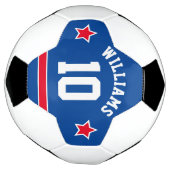 スポーティ・スターズ・ナストライプンバーズ・赤白青 サッカーボール (回転)