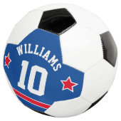 スポーティ・スターズ・ナストライプンバーズ・赤白青 サッカーボール (3/4)