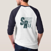 スポーティ&リッチ |メンズ3/4スリーブラグラン Tシャツ (裏面)