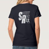 スポーティ&リッチ |女性Vネック Tシャツ (裏面)