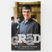 スポーティGRADオーバーレイ写真卒業 横断幕 (縦)