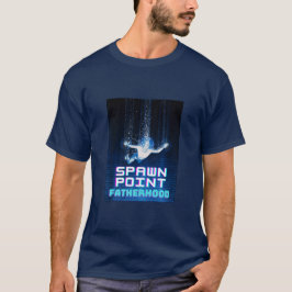 スポーン・ポイント 父性 ゲーマー パパ 父の日 Tシャツ