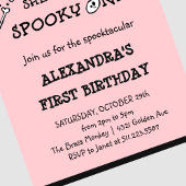 スポ不気味ークスカルハロウィーン1歳 招待状