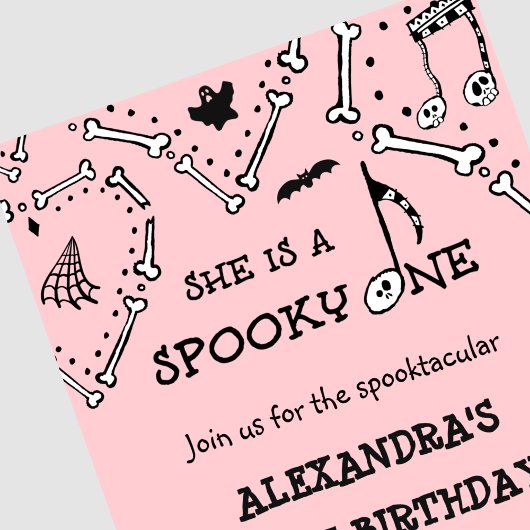 スポ不気味ークスカルハロウィーン1歳 招待状