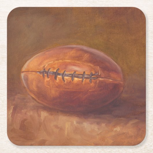 スポ素朴ーツ |サッカー スクエアペーパーコースター (正面)