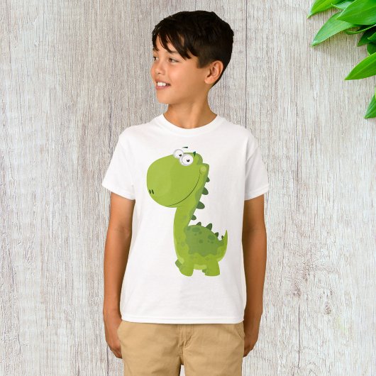 スマイリンググリーンディノ Tシャツ