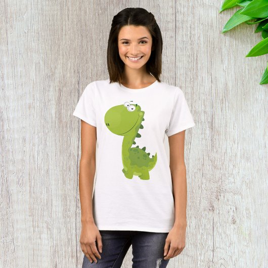 スマイリンググリーンディノ Tシャツ