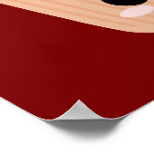 スマイリング カップケーキ プリント, スイート ルーム デコ, キュート ポスター (角)