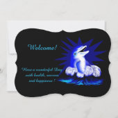 スマイリング・ドルフィン , テキスト招待を追加する 招待状 (正面)