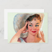 スマイリング・ピンアップ ポストカード (正面/裏面)