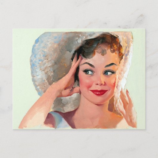 スマイリング・ピンアップ ポストカード (正面)